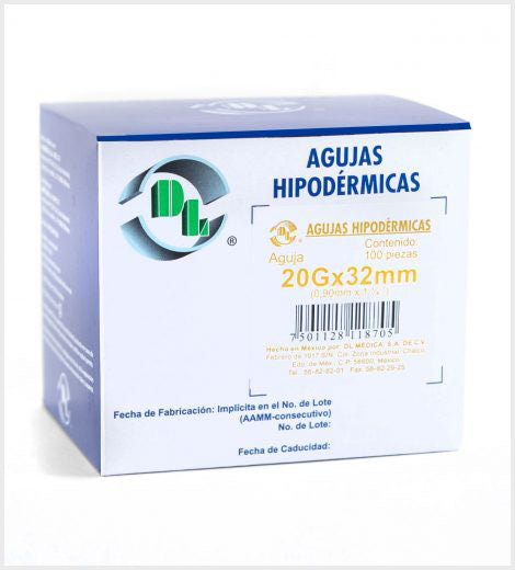 AGUJA DESECHABLE 20X32 C/100