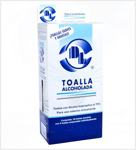 TOALLA ALCOHOLADA C/100